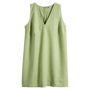 Madewell Ariana 100% Linen V Neck Mini Sleeveless Dress Sz Small